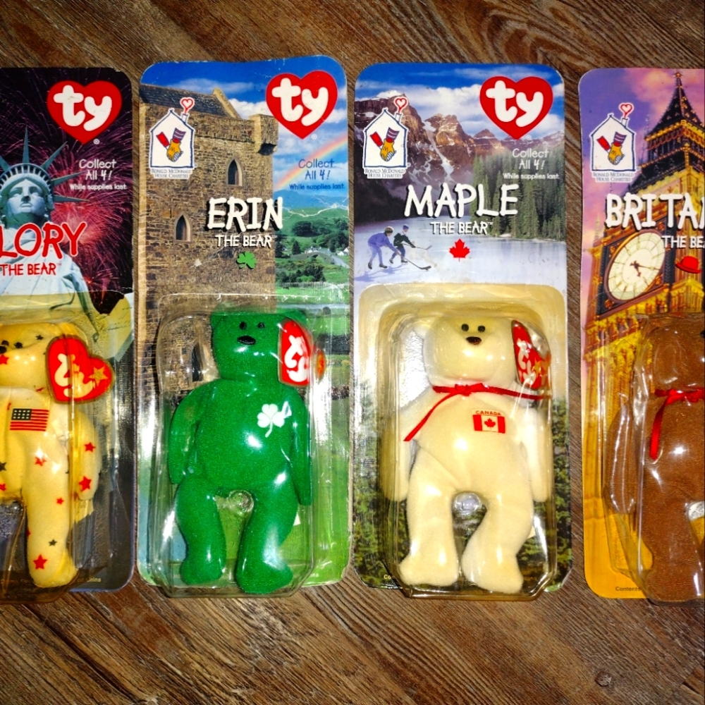 RARE TAG ERROR MCDONALD'S INTERNATIONAL BEENIE BABIES